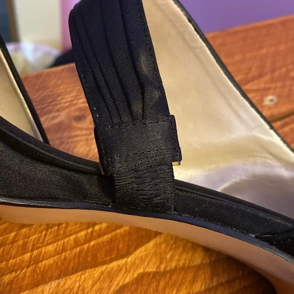 Open Toe Black 3” Stilettos